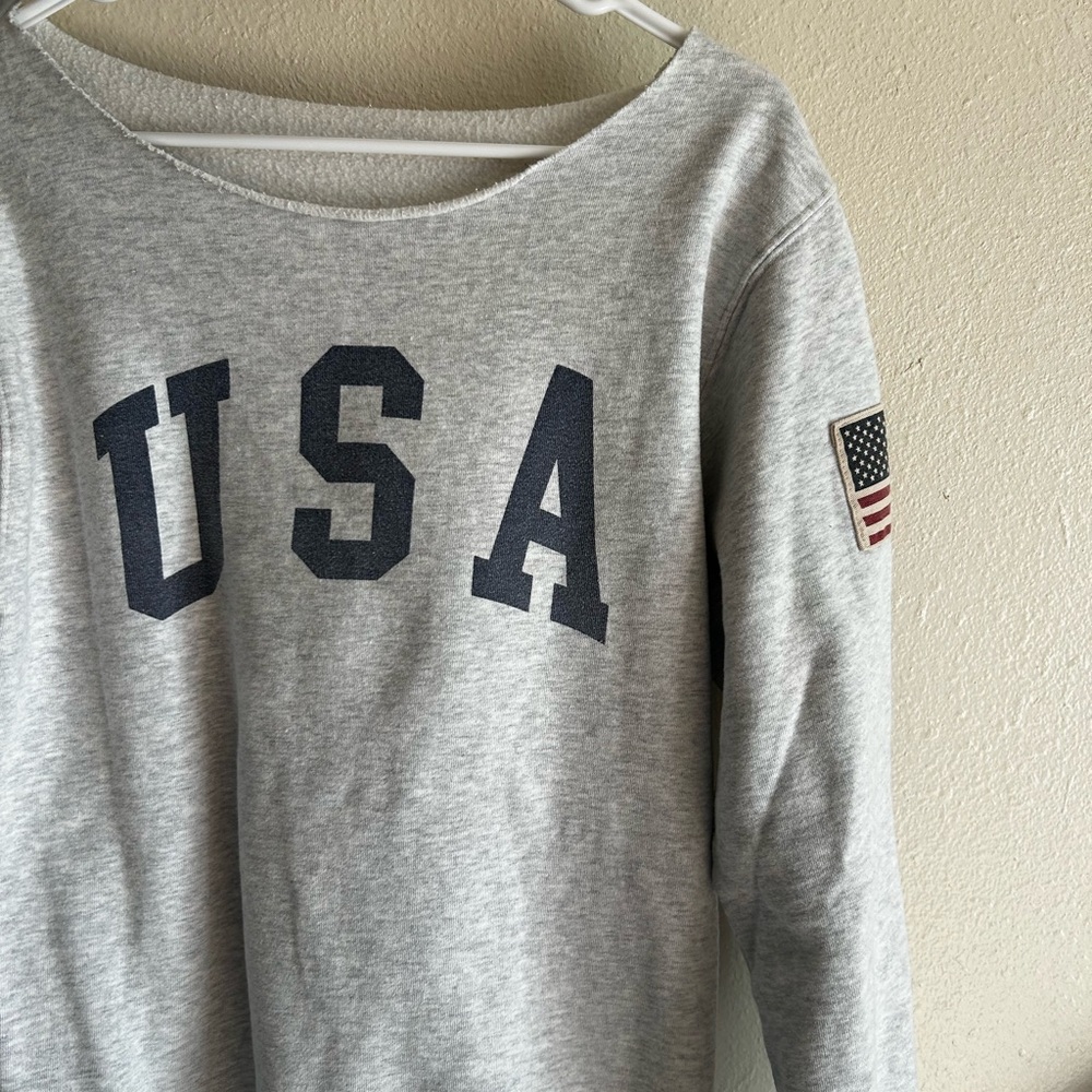 Brandy Melville/John Galt Gray USA Graphic Sweatshirt